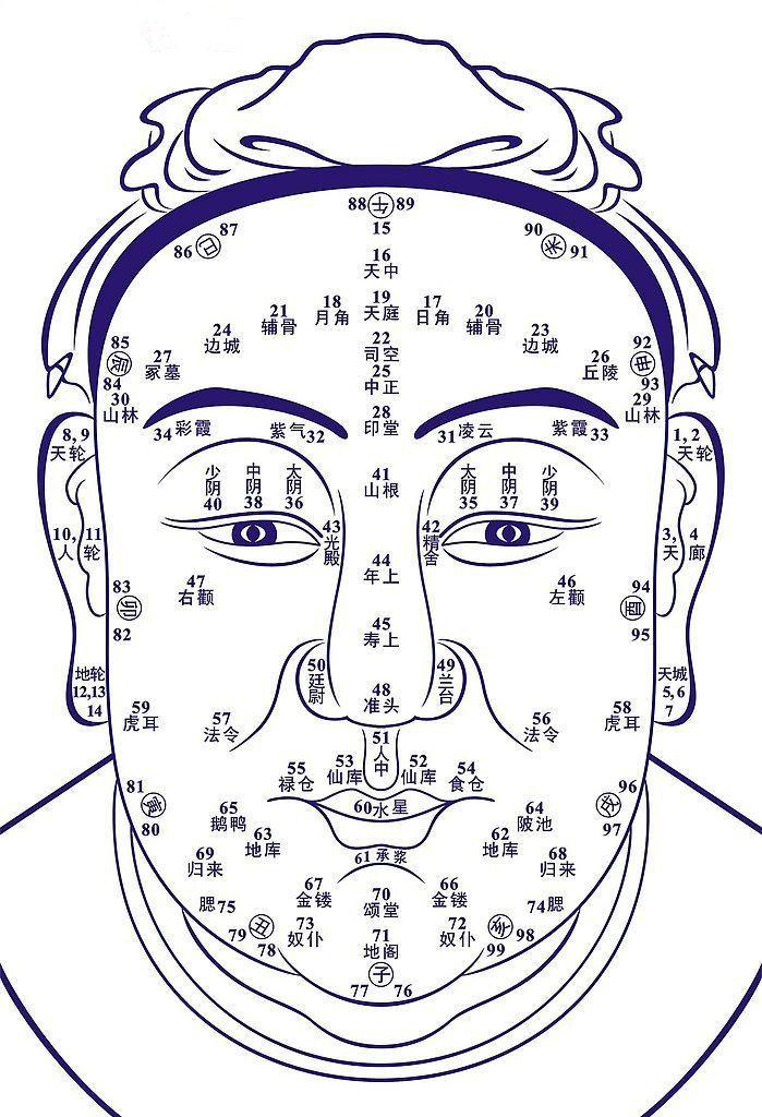 面相学流年运势图片?面相流年运气图